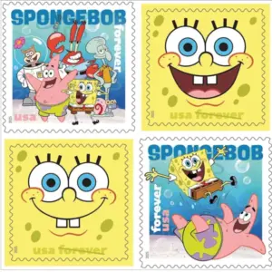 Forever Stamps 2025 SpongeBob SquarePants-Animated TV Series, First-Class Postage