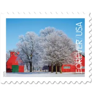 Forever Stamps 2025 Winter Scenes-Seasonal Celebration, First-Class Postage