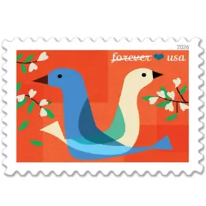 Forever Stamps 2026 Love-Wedding Invitation, First-Class Postage